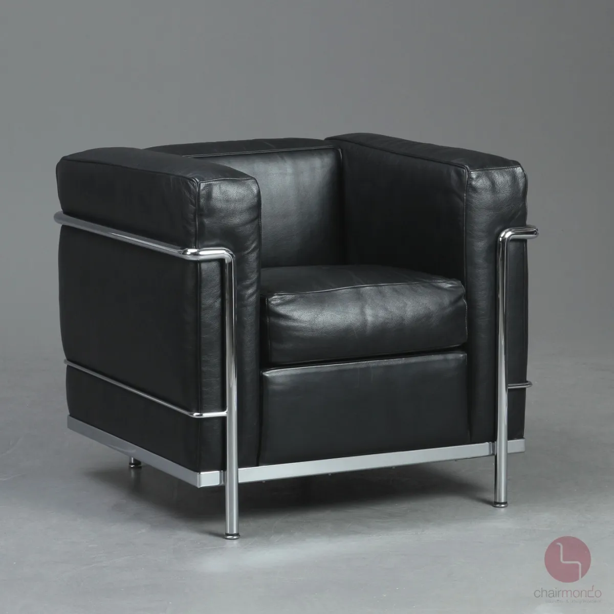 Cassina LC2 Sessel mit schwarzem Leder gebraucht