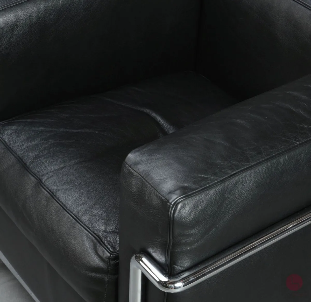 Cassina LC2 Sessel mit schwarzem Leder gebraucht