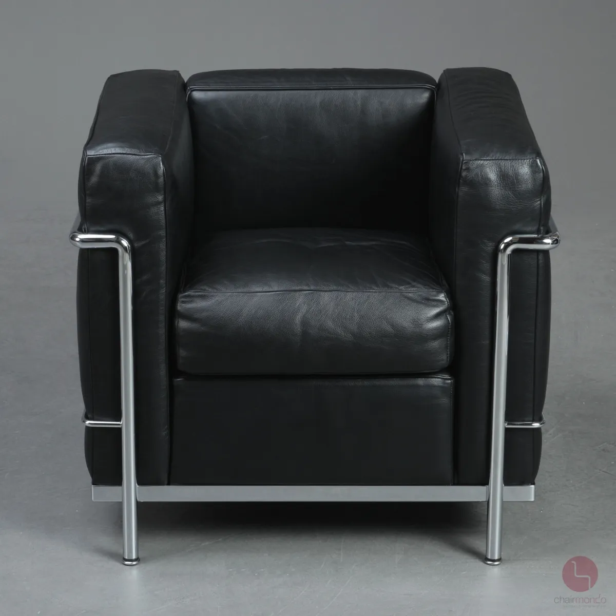 Cassina LC2 Sessel mit schwarzem Leder gebraucht