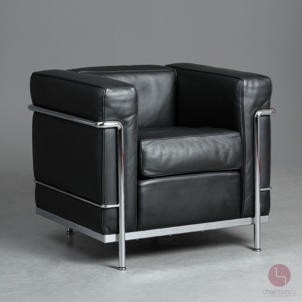 Cassina LC2 Sessel mit schwarzem Leder gebraucht