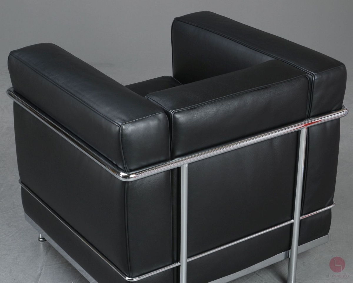 Cassina LC2 Sessel mit schwarzem Leder gebraucht