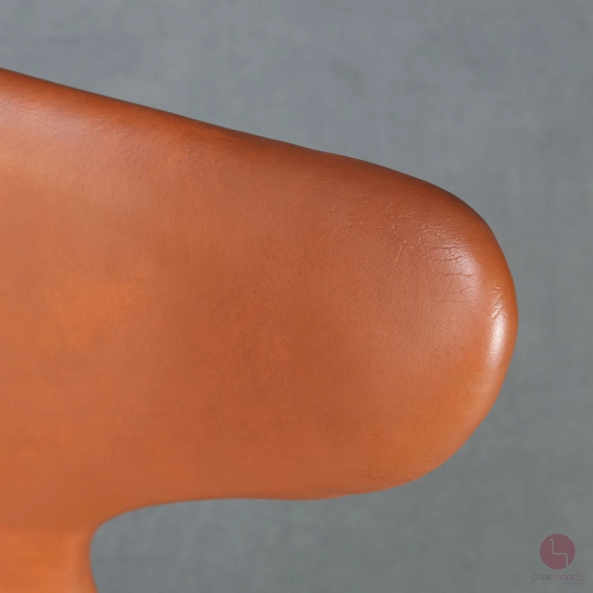 Fritz Hansen 3108 Lily Chair mit braunem Lederpolster gebraucht