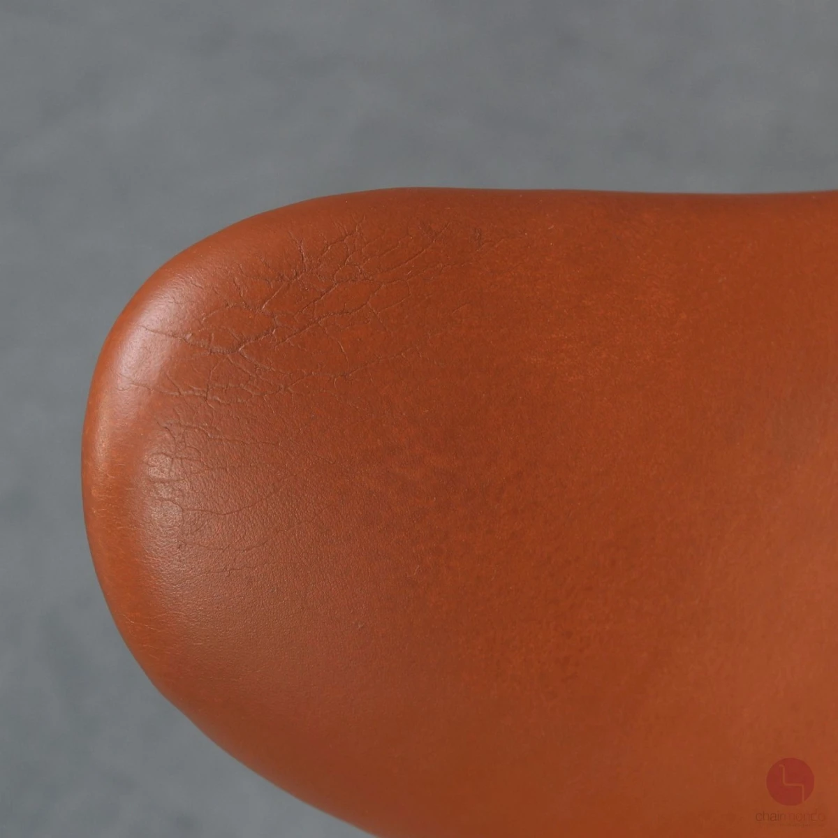 Fritz Hansen 3108 Lily Chair mit braunem Lederpolster gebraucht