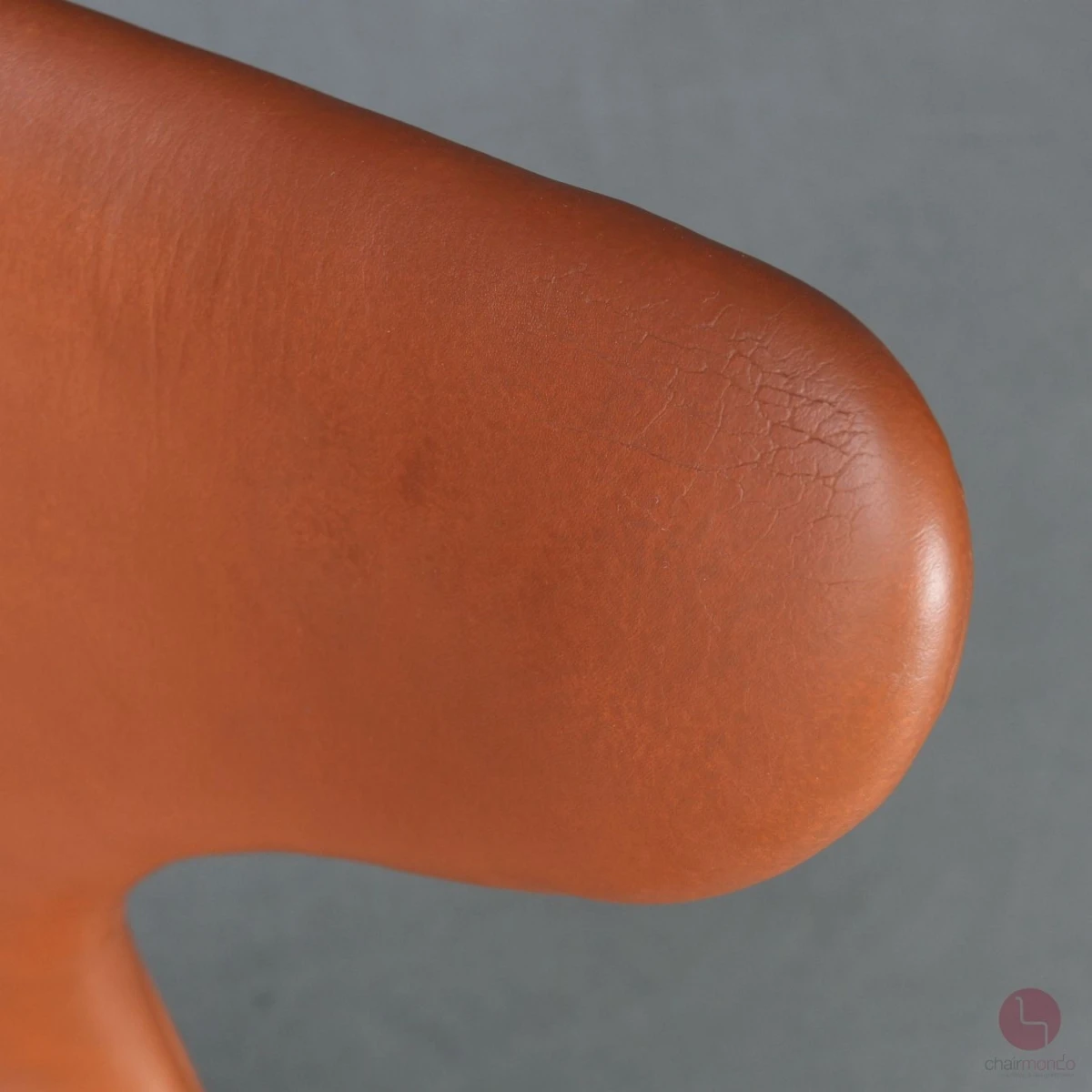 Fritz Hansen 3108 Lily Chair mit braunem Lederpolster gebraucht