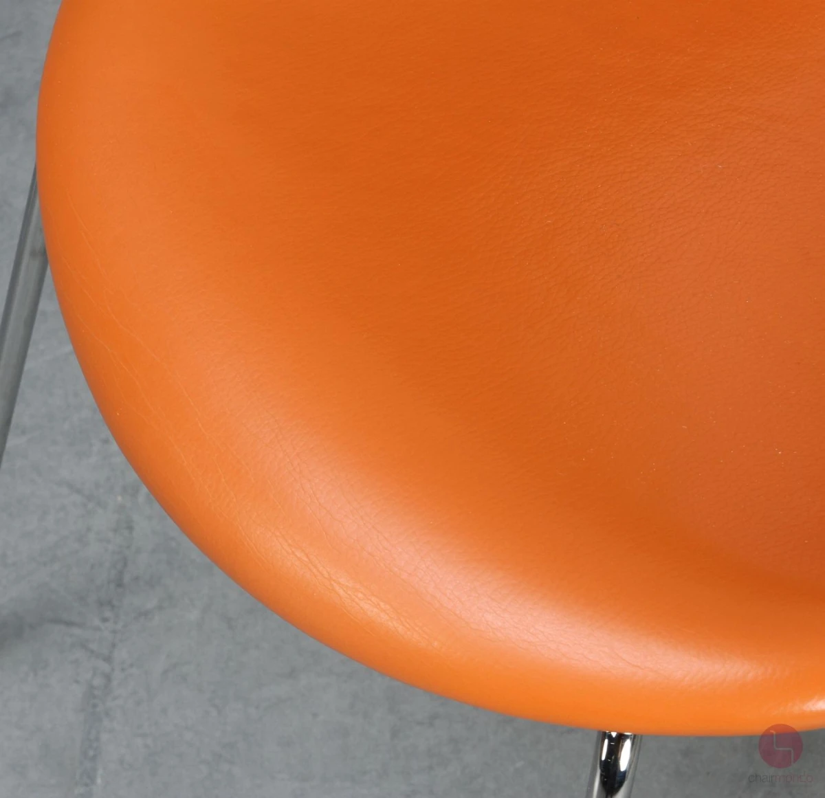 Fritz Hansen Serie 7 Leder Stuhl in Cognac Orange Fritz Hansen Serie 7 Leder Stuhl in Cognac Orange