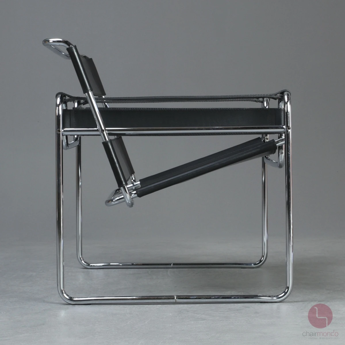 Gavina / Knoll Wassily Chair Kernleder schwarz gebraucht