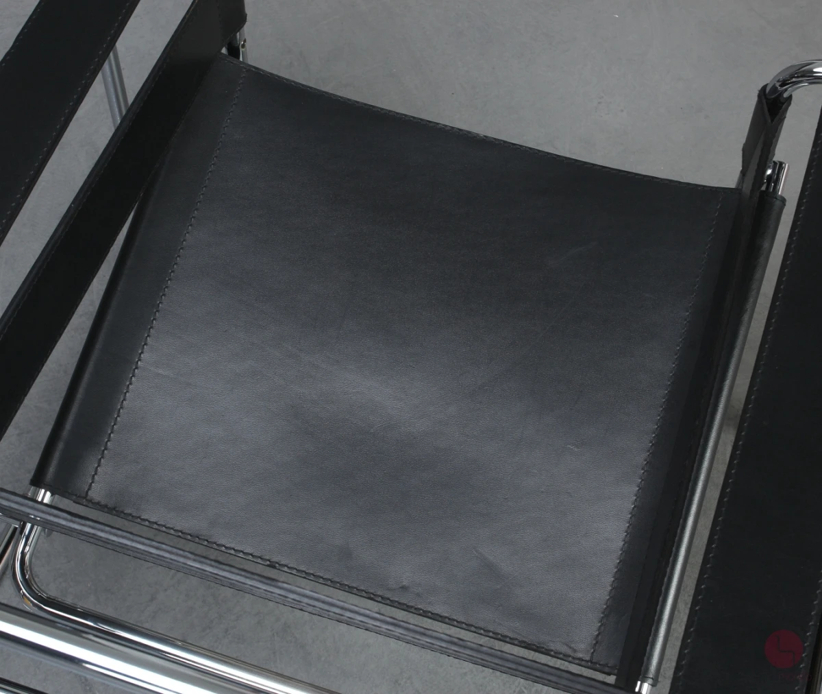 Gavina / Knoll Wassily Chair Kernleder schwarz gebraucht