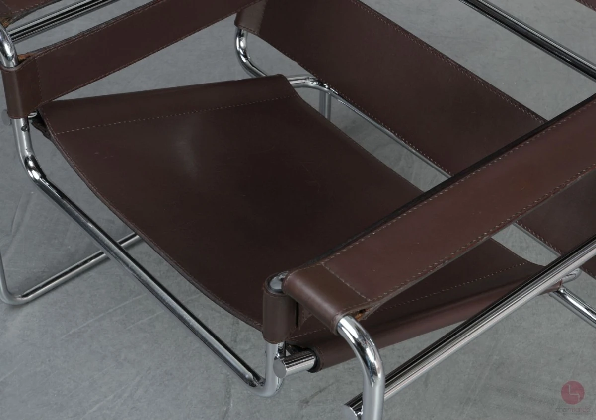 Gavina Wassily Chair Leder braun gebraucht