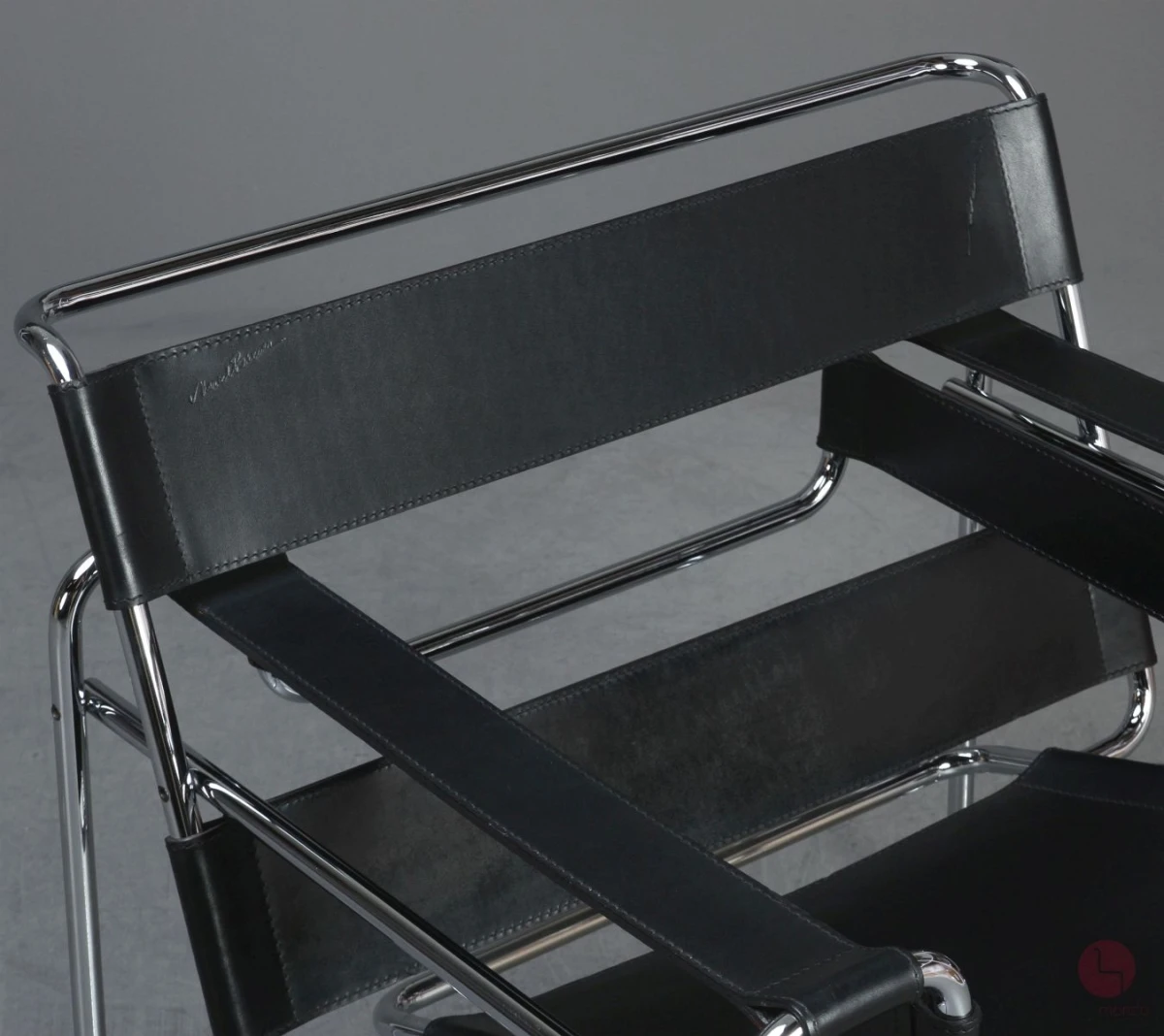 Gavina / Knoll Wassily Chair Kernleder schwarz gebraucht