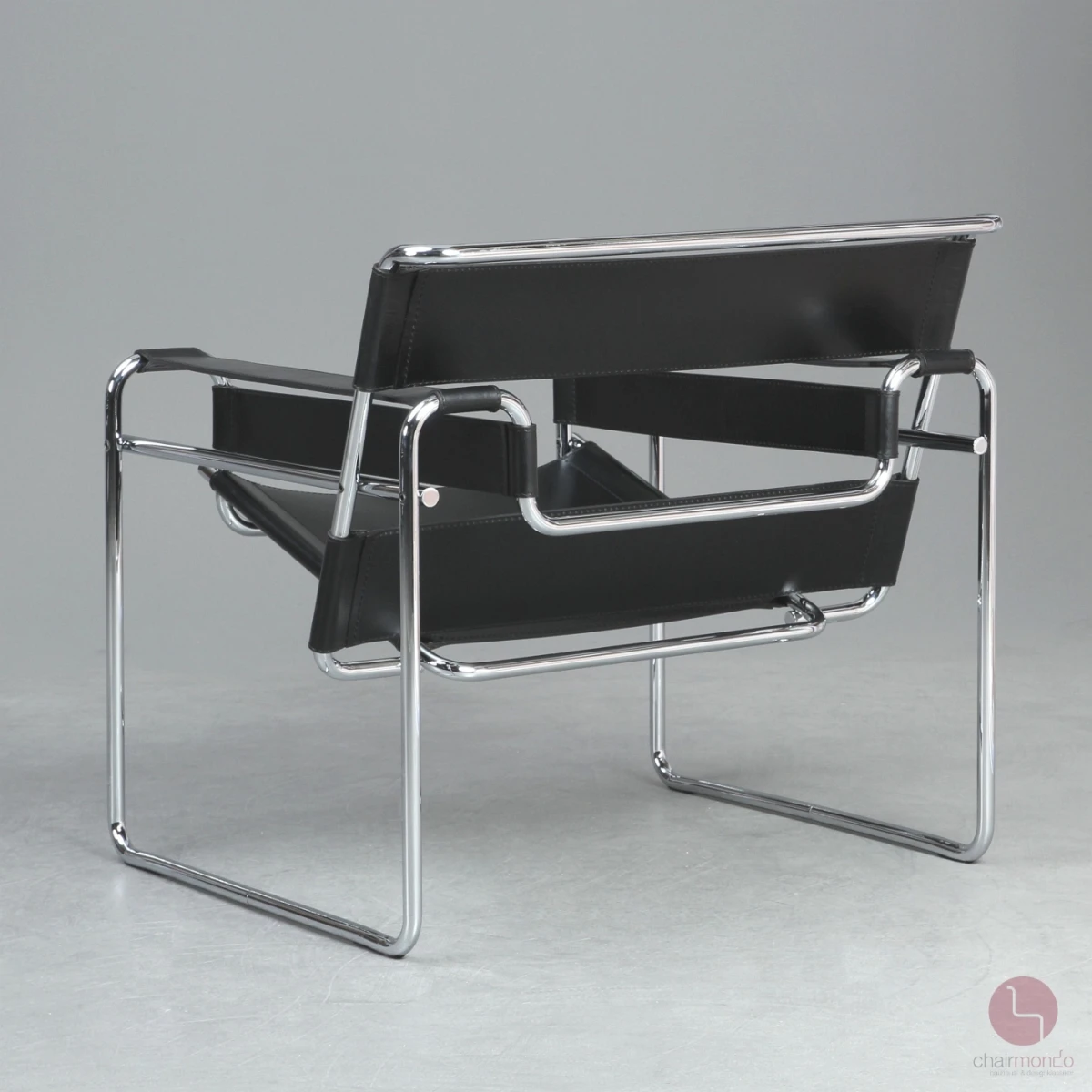 Knoll Wassily Chair mit schwarzem Leder gebraucht