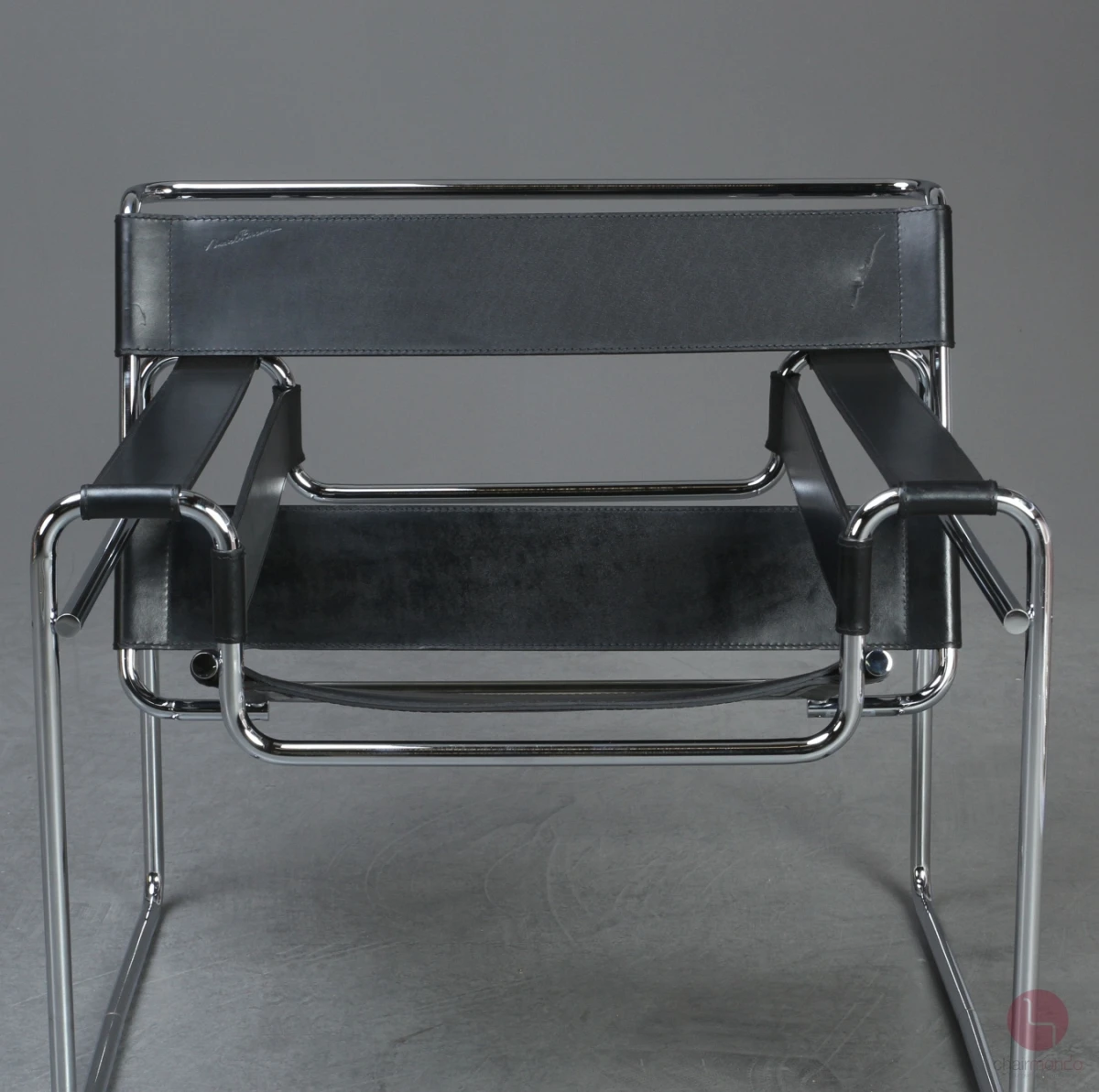 Gavina / Knoll Wassily Chair Kernleder schwarz gebraucht