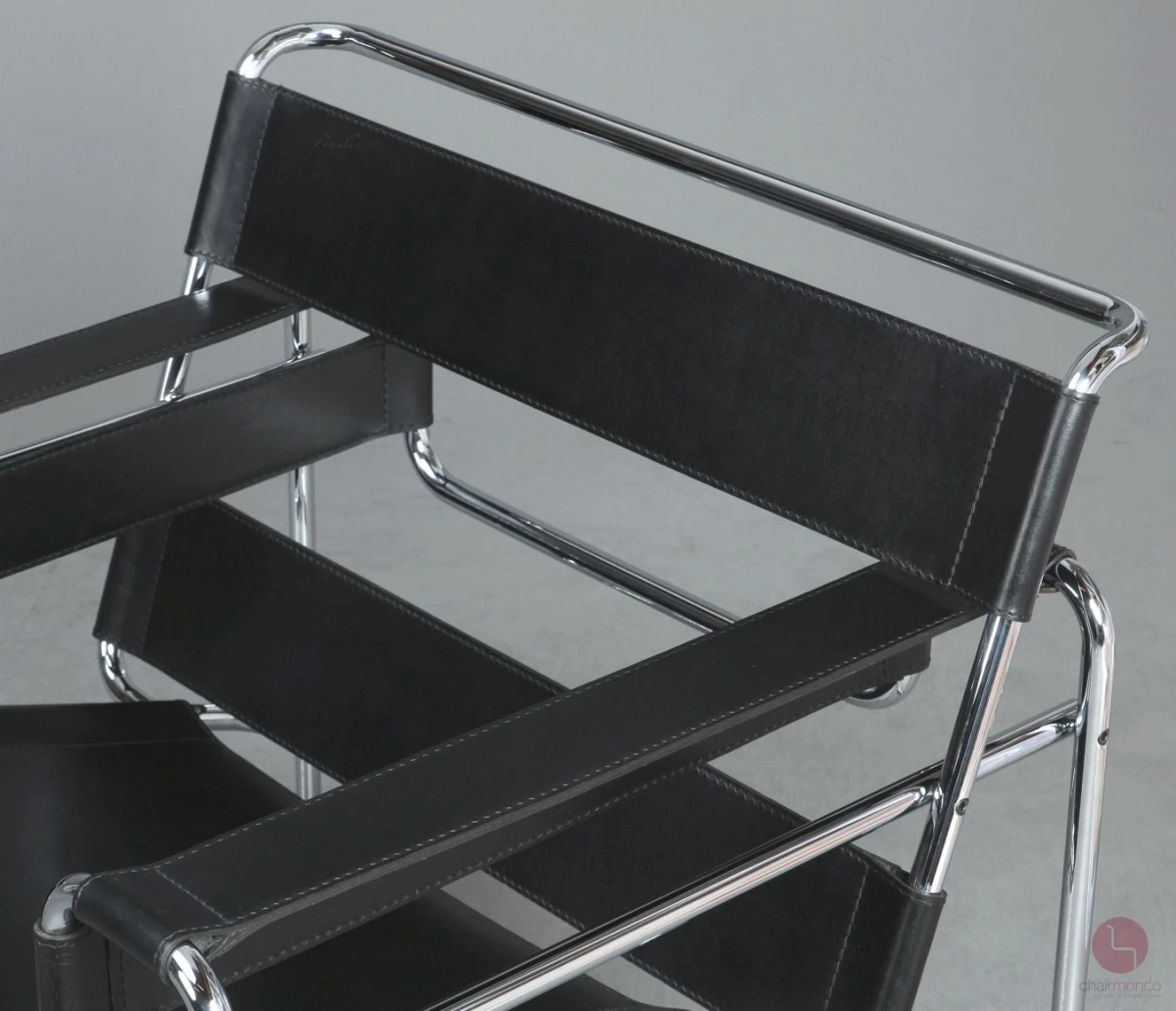 Knoll Wassily Chair mit schwarzem Leder gebraucht