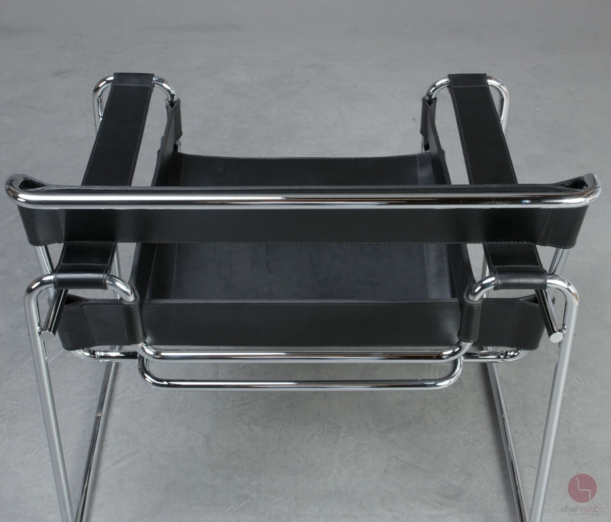 Gavina Wassily Chair mit schwarzem Leder Gavina Wassily Chair mit schwarzem Leder