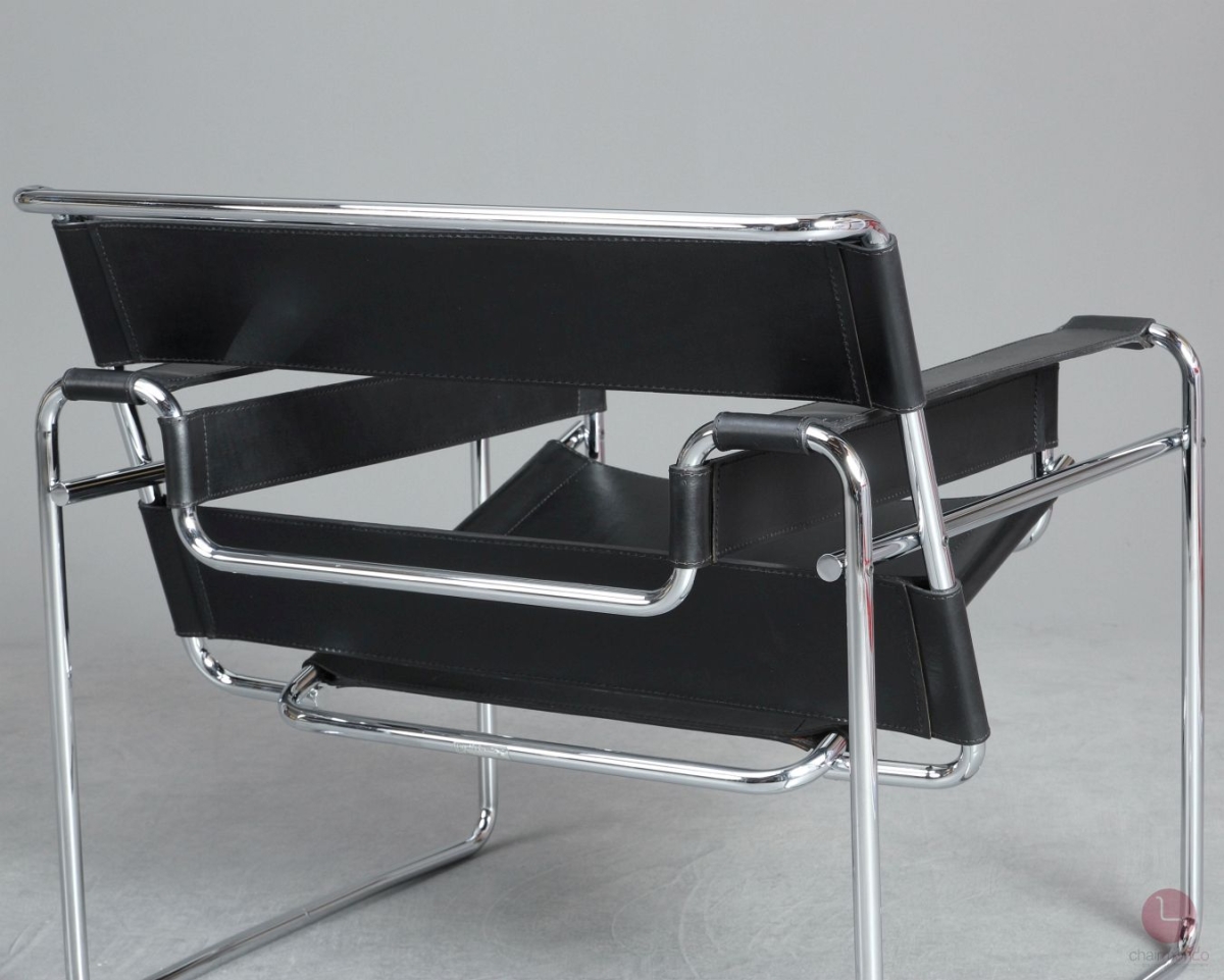 Knoll Gavina Wassily Chair mit schwarzem Leder gebraucht
