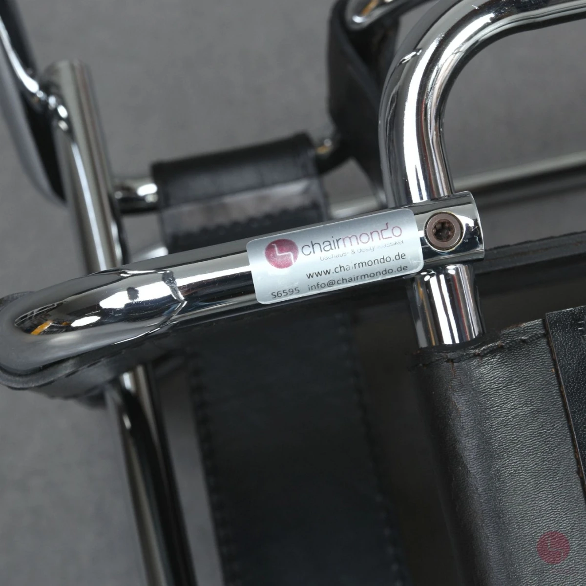 Gavina / Knoll Wassily Chair Kernleder schwarz gebraucht