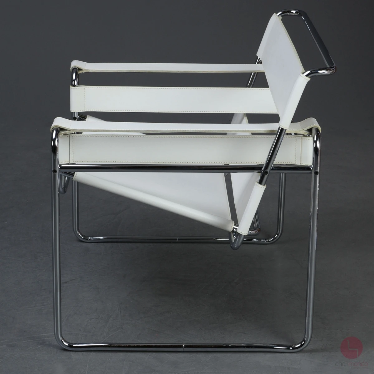 Gavina / Knoll Wassily Chair Kernleder weiß gebraucht