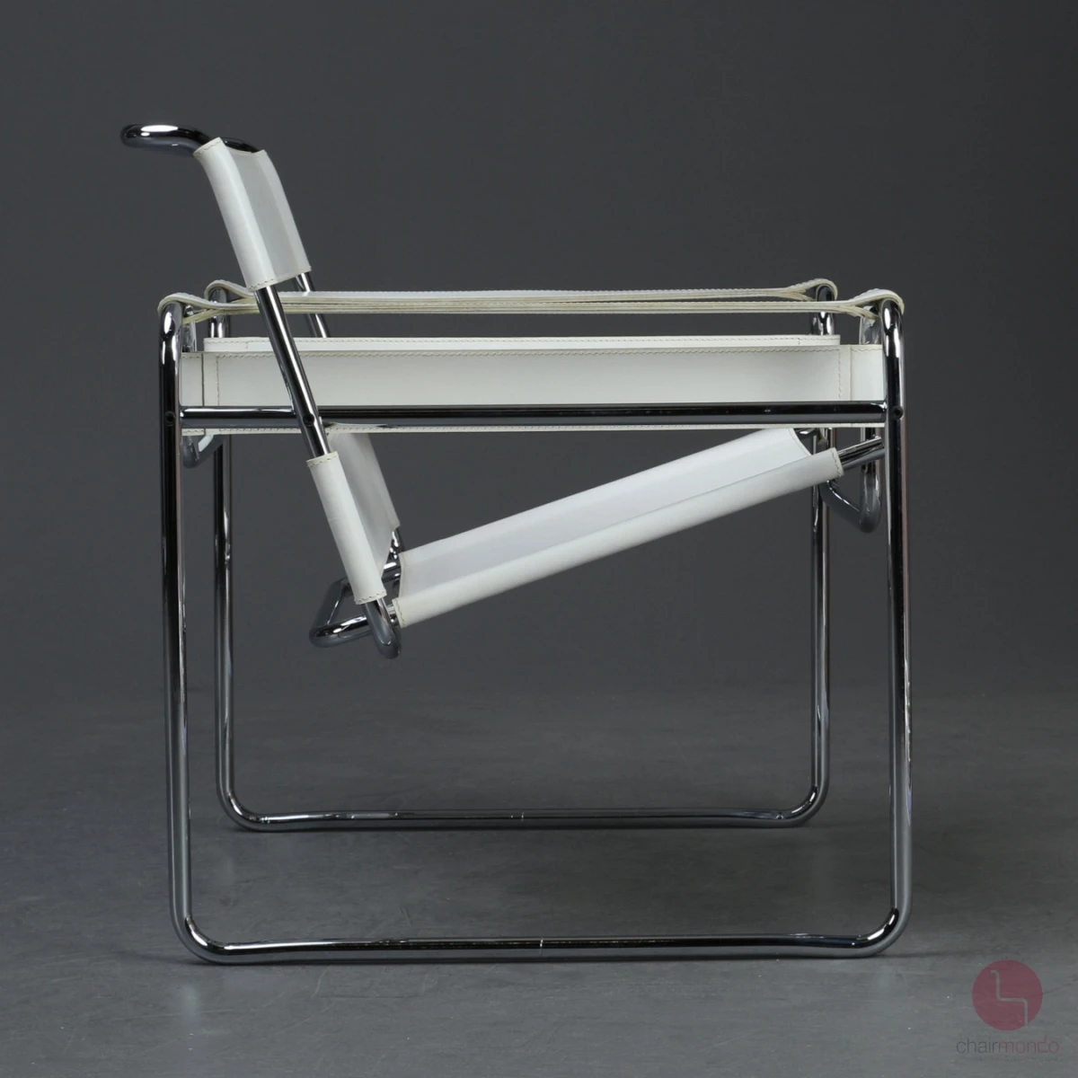 Gavina / Knoll Wassily Chair Kernleder weiß gebraucht