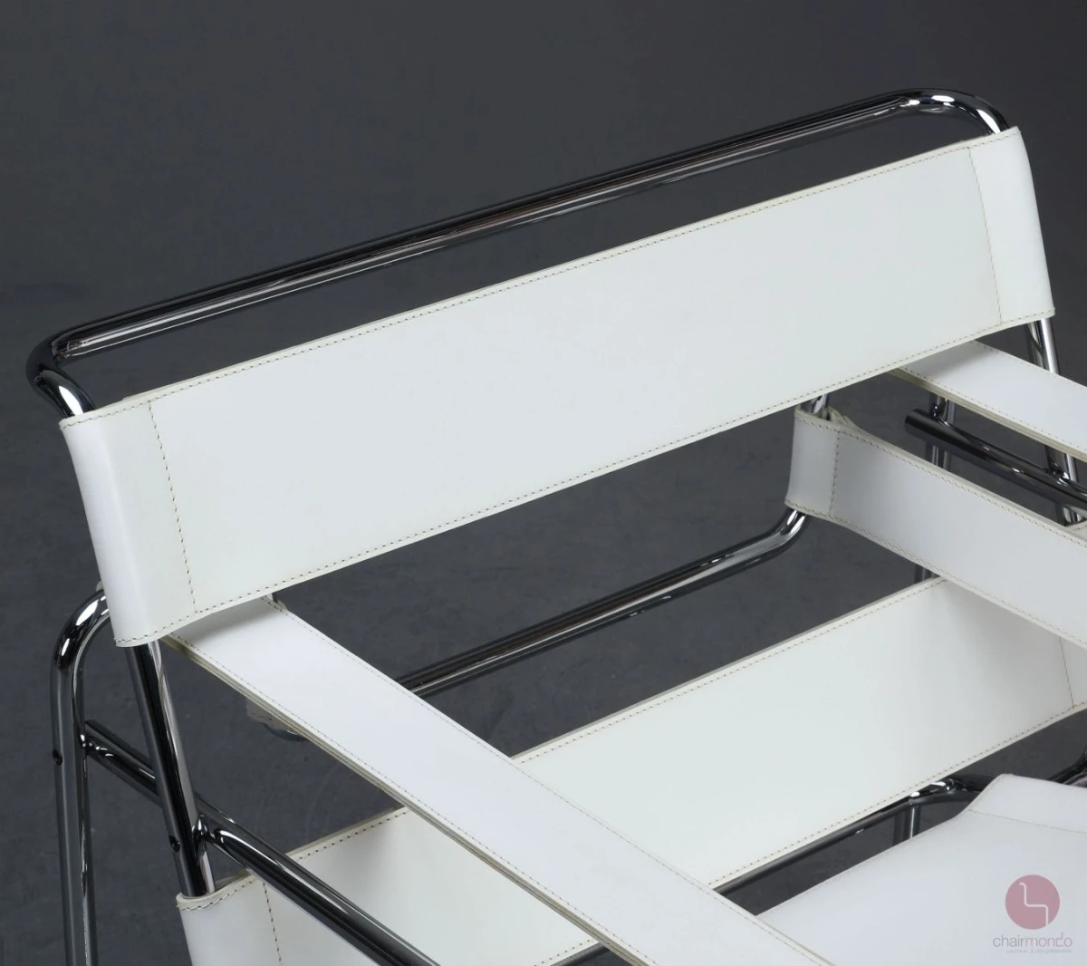 Gavina / Knoll Wassily Chair Kernleder weiß gebraucht