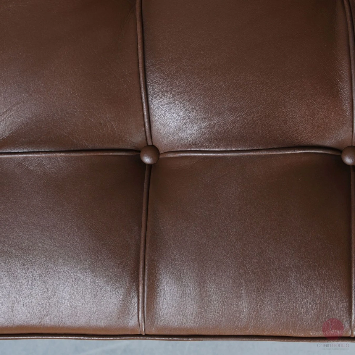 Knoll Barcelona Chair mit braunem Leder gebraucht