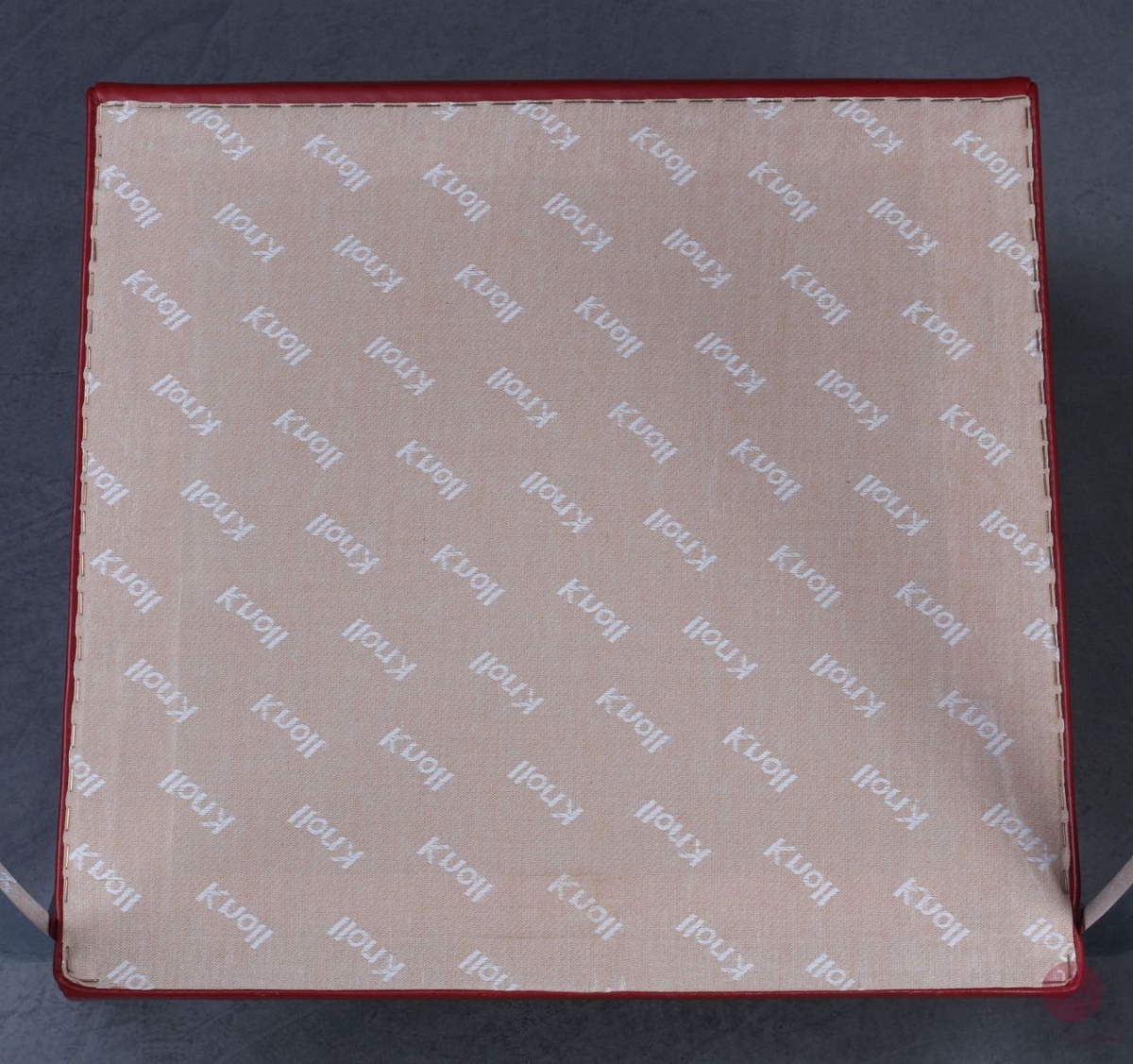 Knoll Brno Freischwinger mit rotem Leder und verchromtem Gestell gebraucht