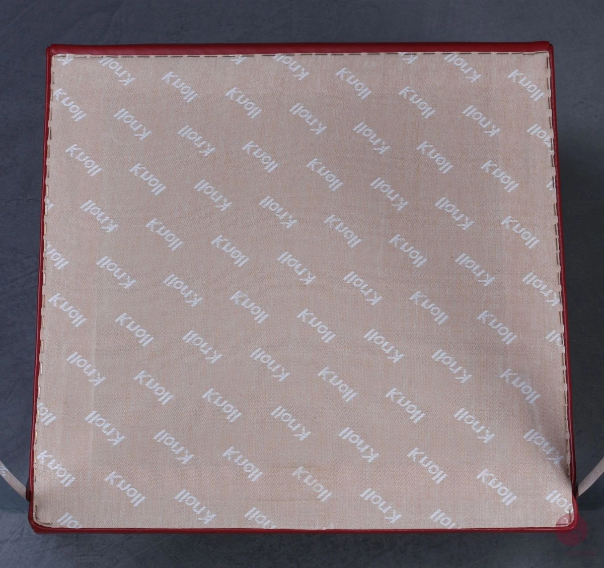 Knoll Brno Freischwinger mit rotem Leder und verchromtem Gestell gebraucht