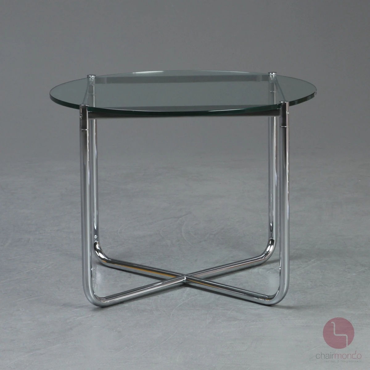 Knoll MR Couchtisch mit Glasplatte und verchromtem Gestell gebraucht