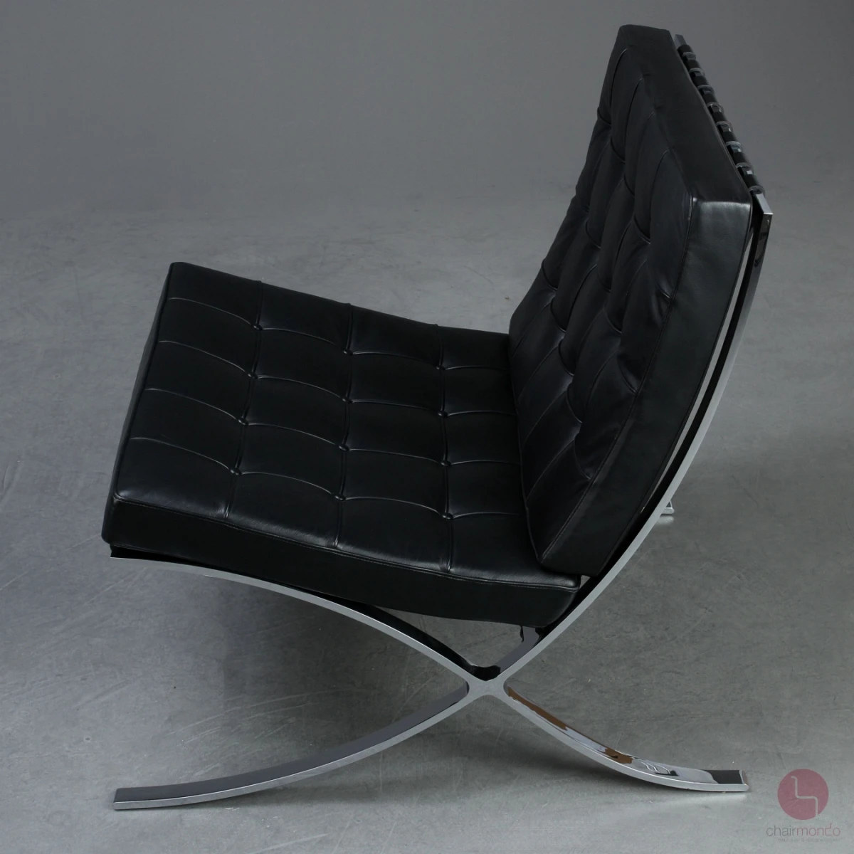 Knoll Barcelona Chair mit schwarzem Leder gebraucht Knoll Barcelona Chair mit schwarzem Leder gebraucht