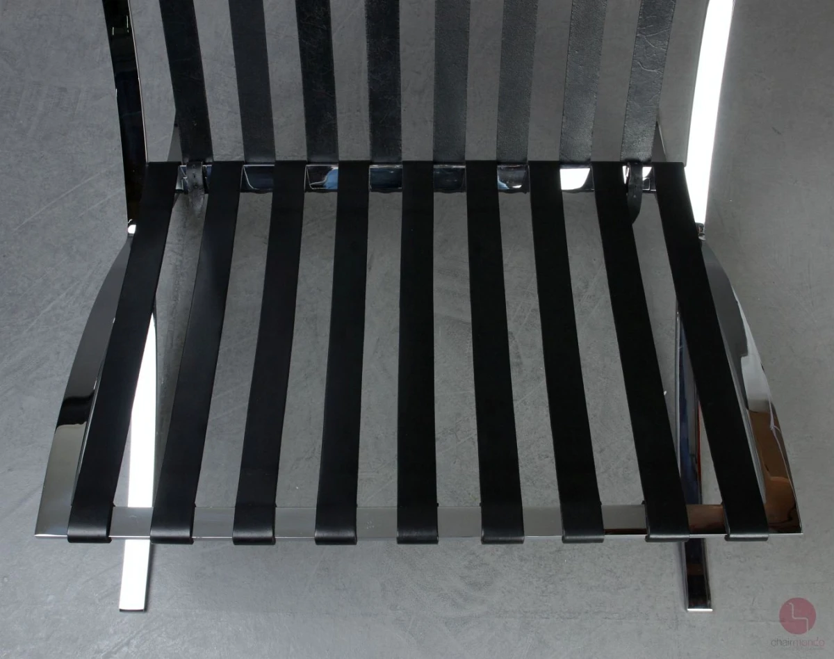 Knoll Barcelona Chair mit schwarzem Leder gebraucht Knoll Barcelona Chair mit schwarzem Leder gebraucht