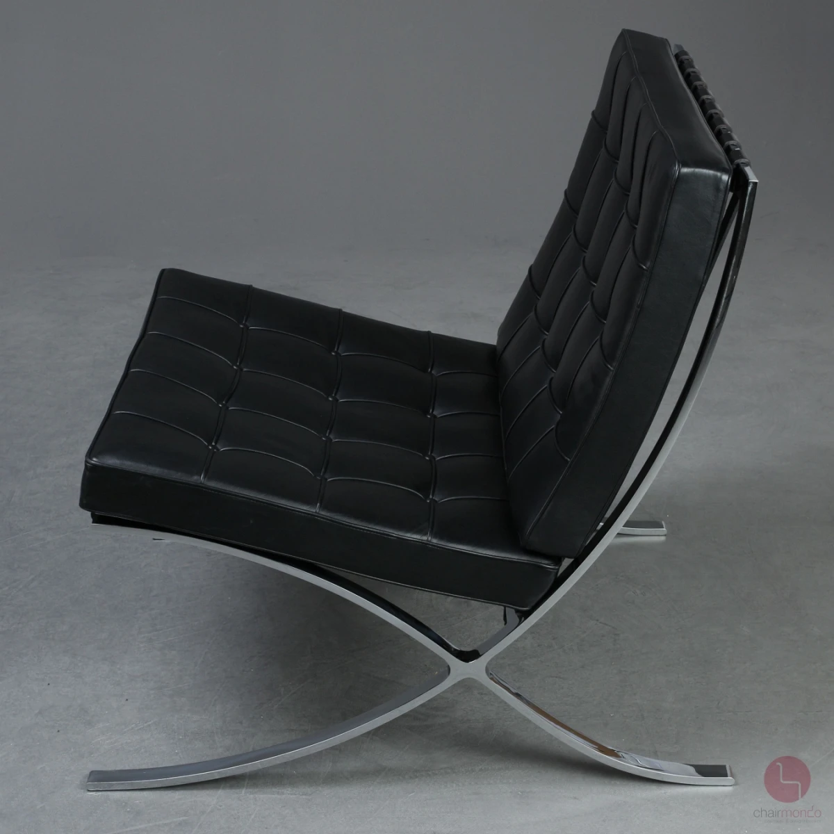 Knoll Barcelona Chair mit schwarzem Leder gebraucht Knoll Barcelona Chair mit schwarzem Leder gebraucht