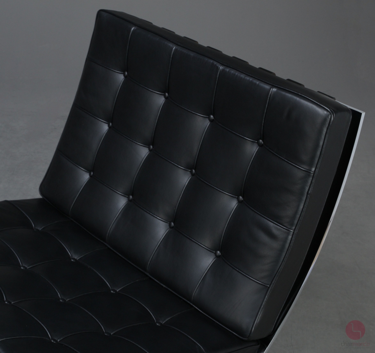 Knoll Barcelona Chair mit schwarzem Leder gebraucht