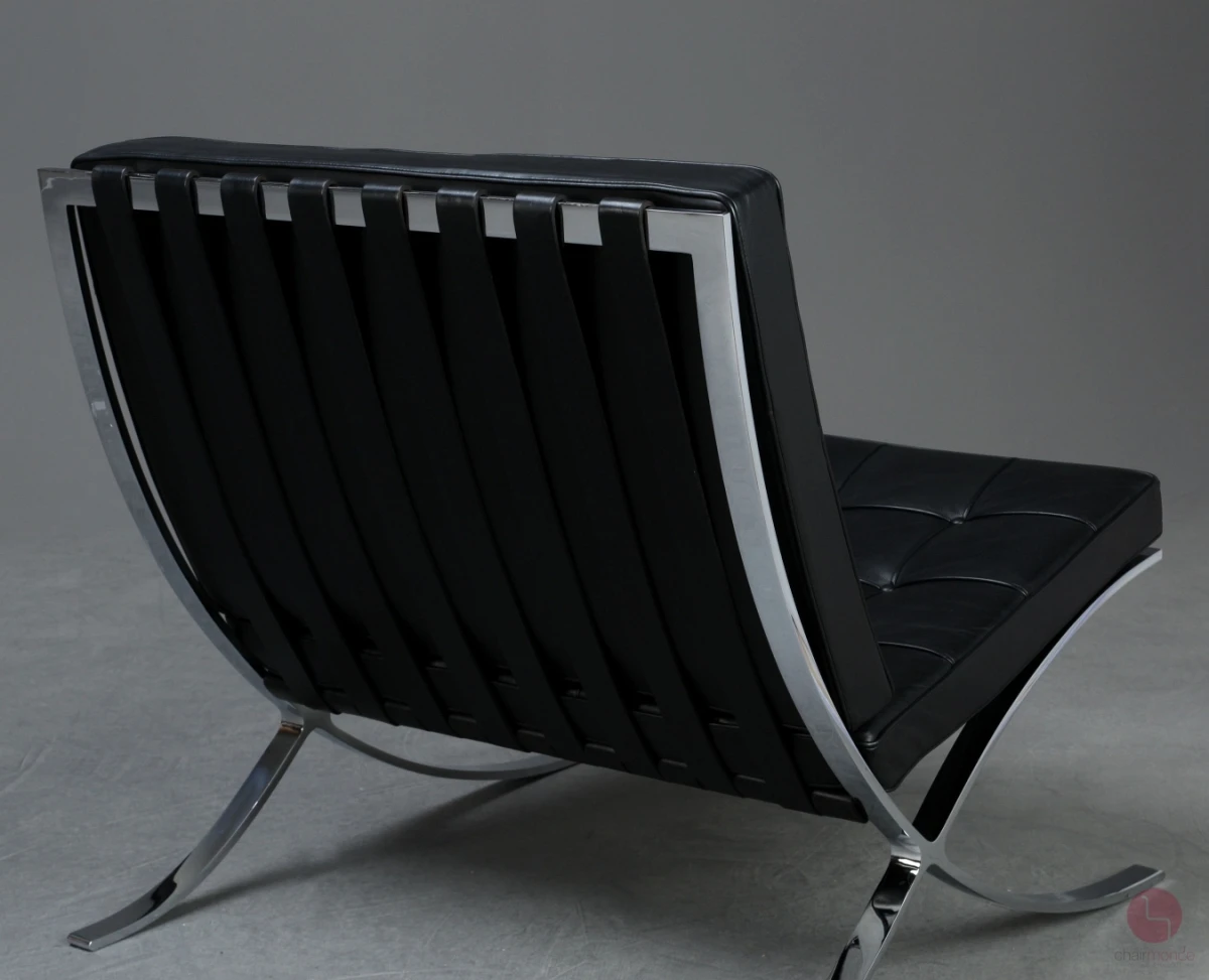 Knoll Barcelona Chair mit schwarzem Leder gebraucht Knoll Barcelona Chair mit schwarzem Leder gebraucht