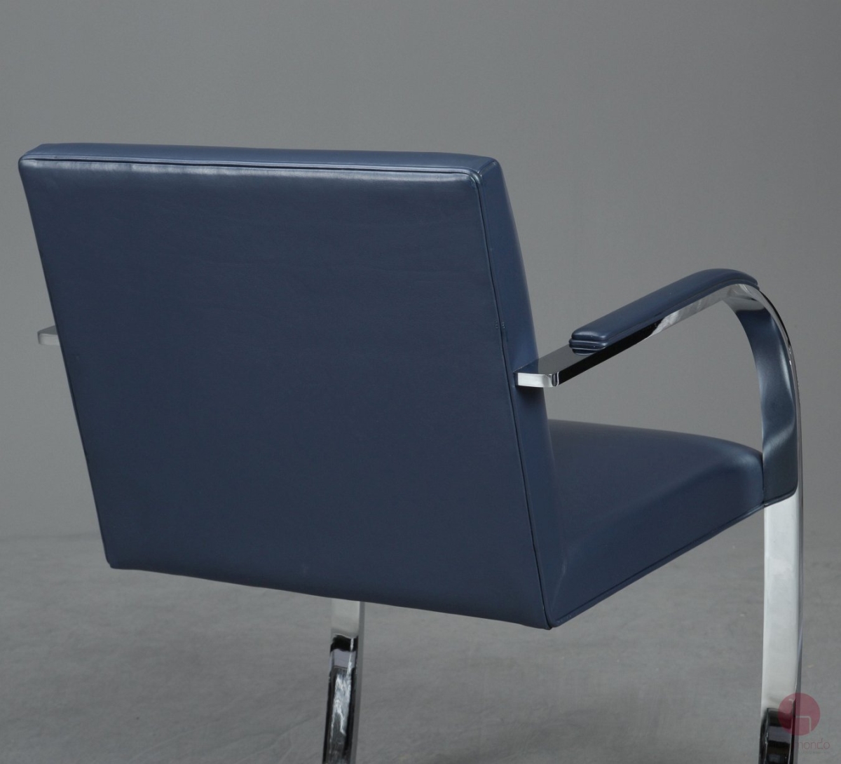 Knoll Brno Freischwinger Leder Blau gebraucht