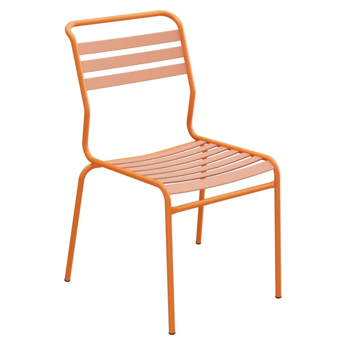 Schaffner Säntis Stuhl mit PVC Lättli in terracotta