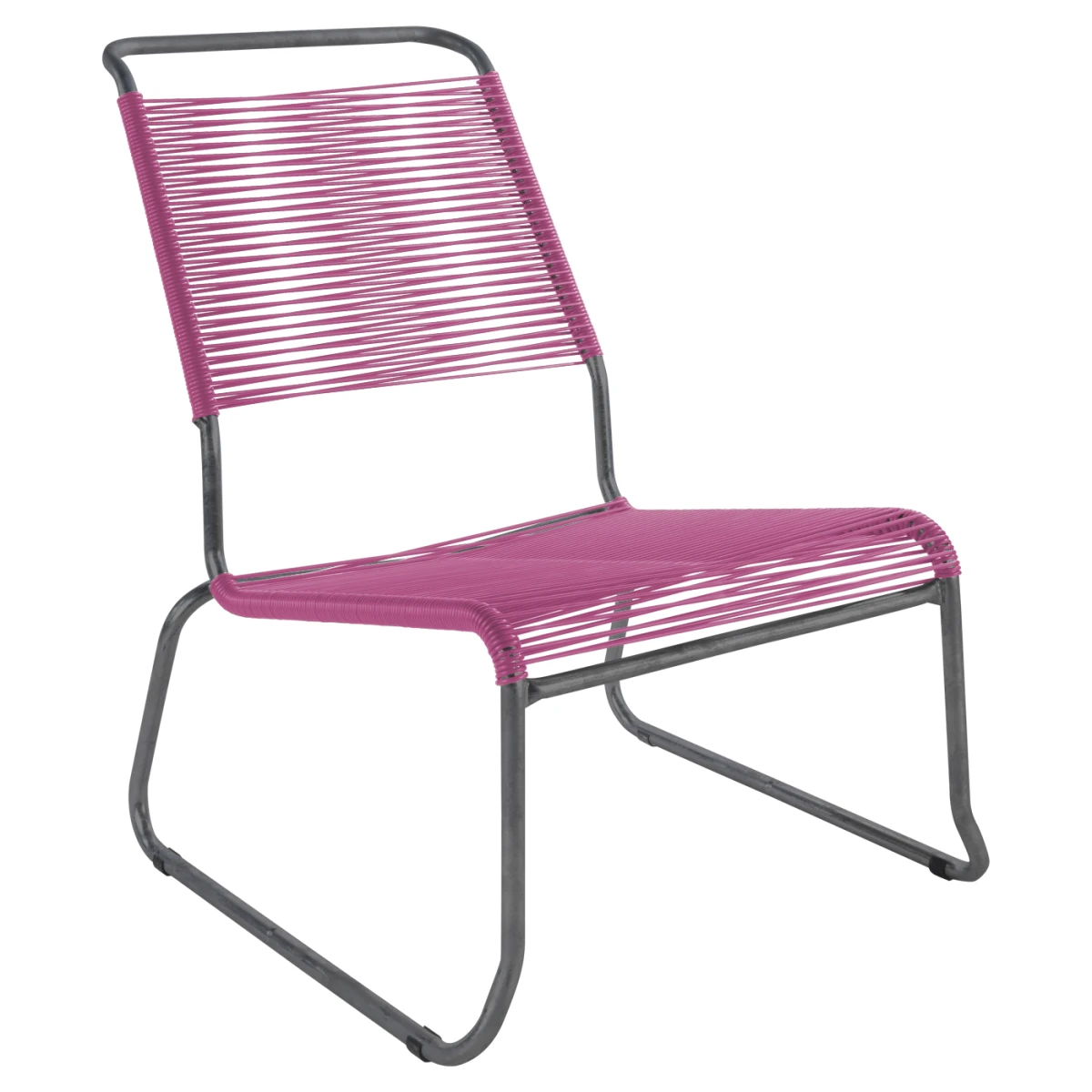 Säntis Lounger in Terrakotta mit pastellgrünem Gestell