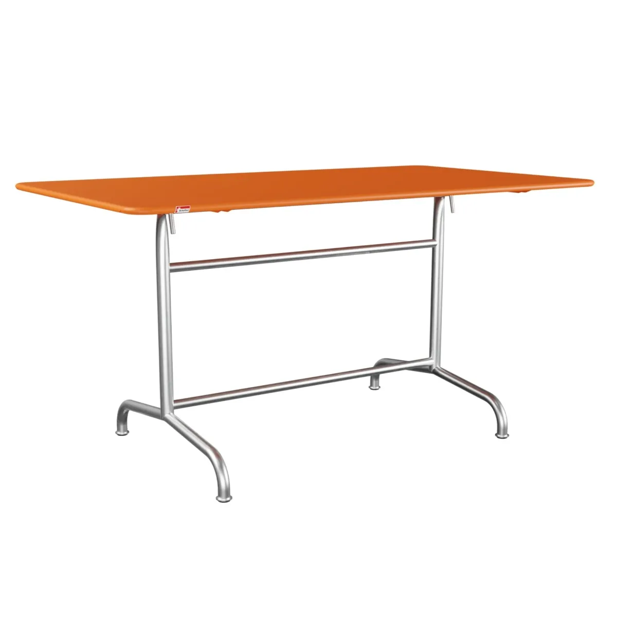 Schaffner Rigi Metalltisch 140x80 cm orange, feuerverzinkt