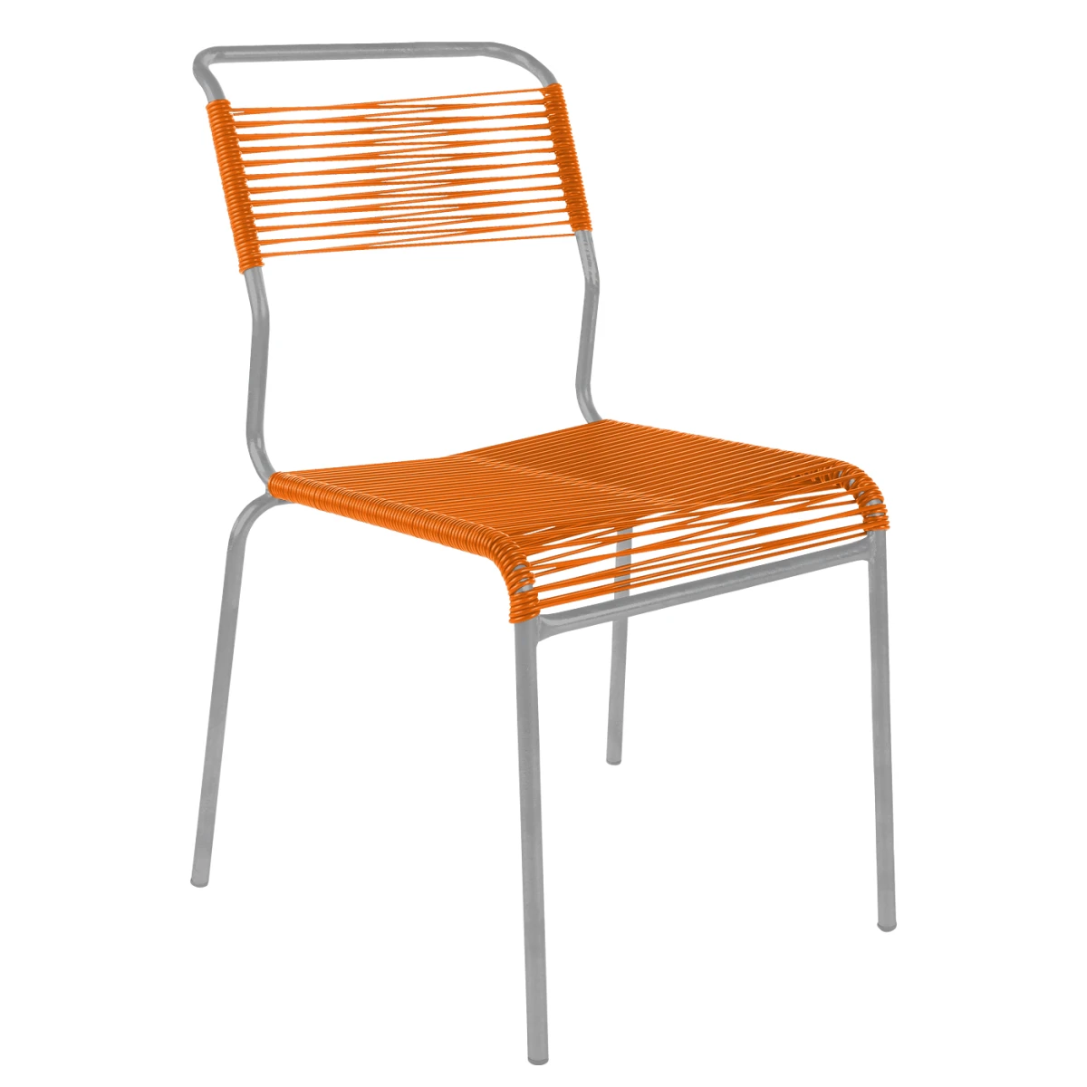 Schaffner Säntis Stuhl orange zweifarbig Gestell Grau– wetterfest, stapelbar & Swiss-Made Schaffner Säntis Stuhl orange zweifarbig Gestell Grau– wetterfest, stapelbar & Swiss-Made