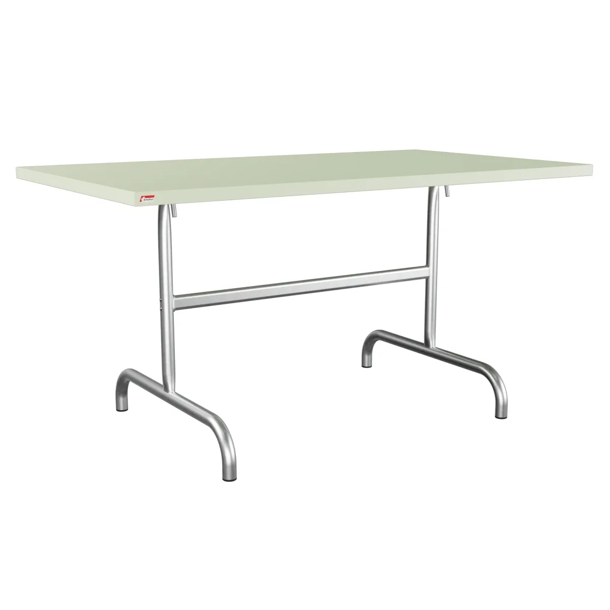Schaffner Säntis rechteckiger Metaltisch 140x80 pastellgrün und feuerverzinkt