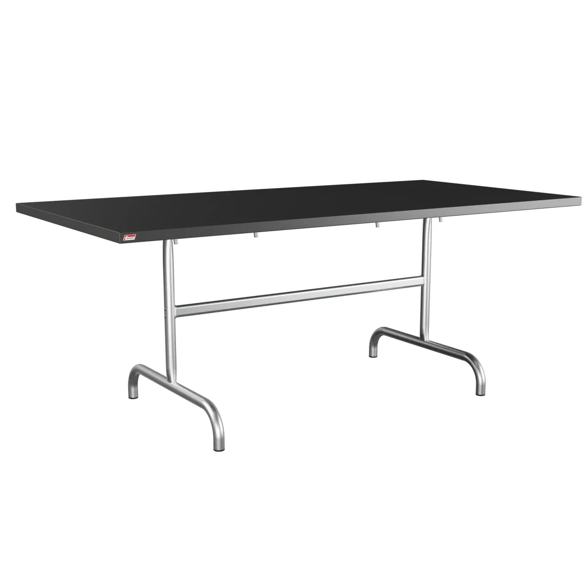 Schaffner Säntis rechteckiger Metalltisch 180x90 schwarz und feuerverzinkt