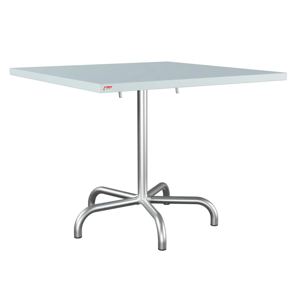 Schaffner Säntis quadratischer Metalltisch in pastellblau und fvznkt