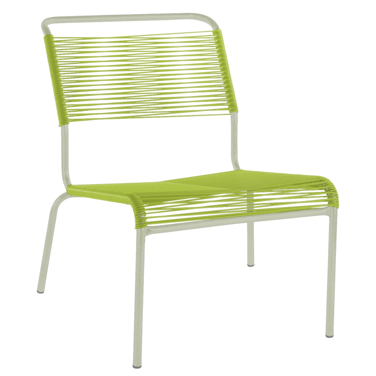Säntis Lounger in Hellgrün mit pastellgrünem Gestell