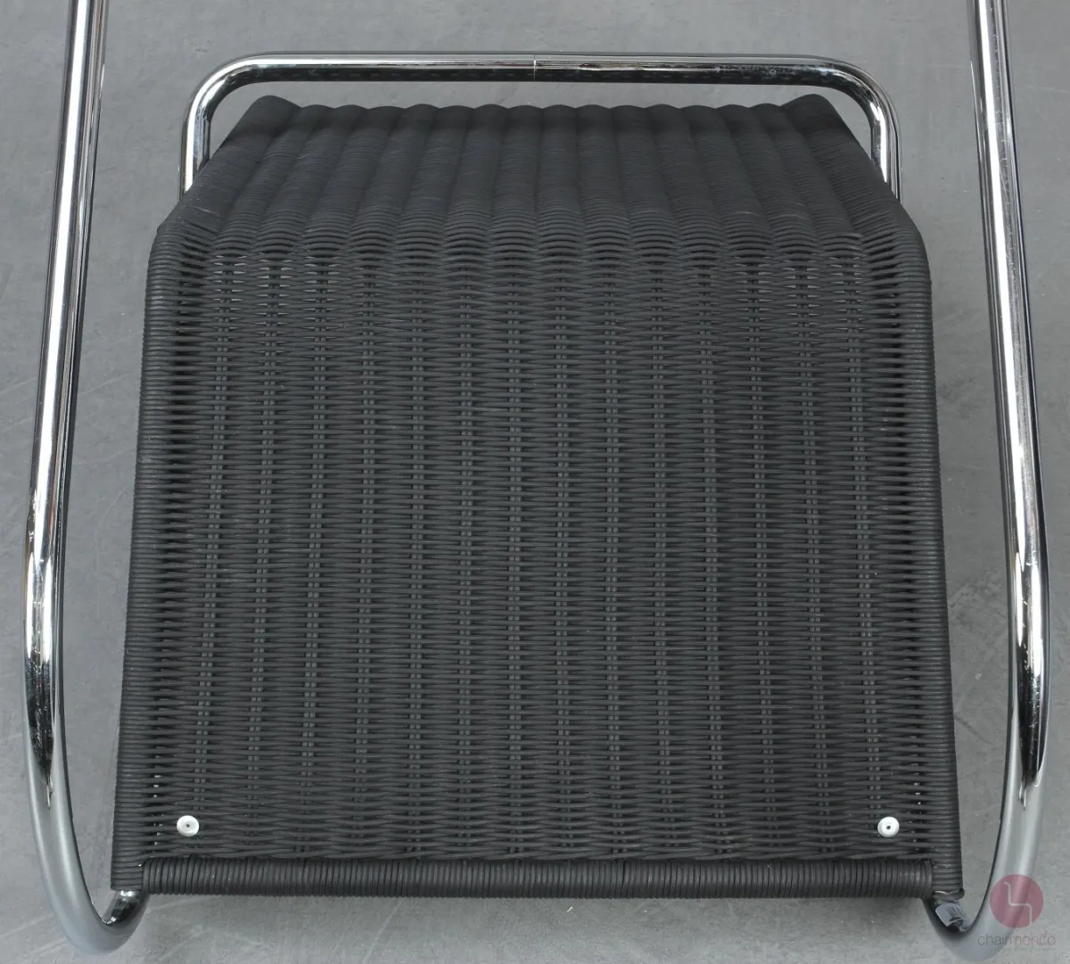 Tecta D35 Lounge Sessel mit schwarzem Leder und Gefelcht gebraucht
