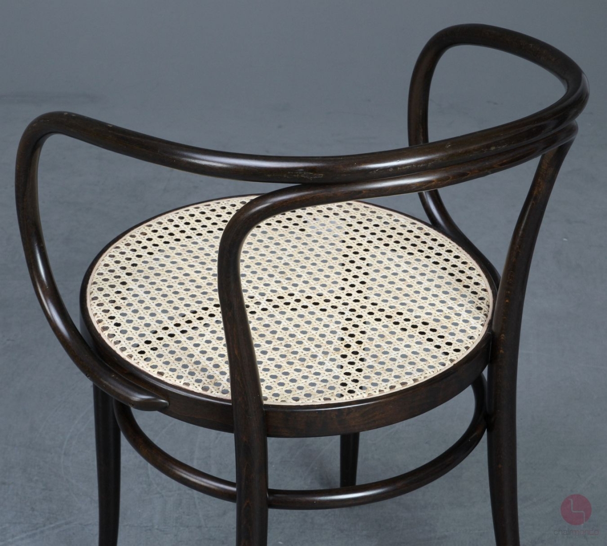 Thonet 209 Bugholz Stuhl Dunkelbraun mit Wiener Geflecht gebraucht