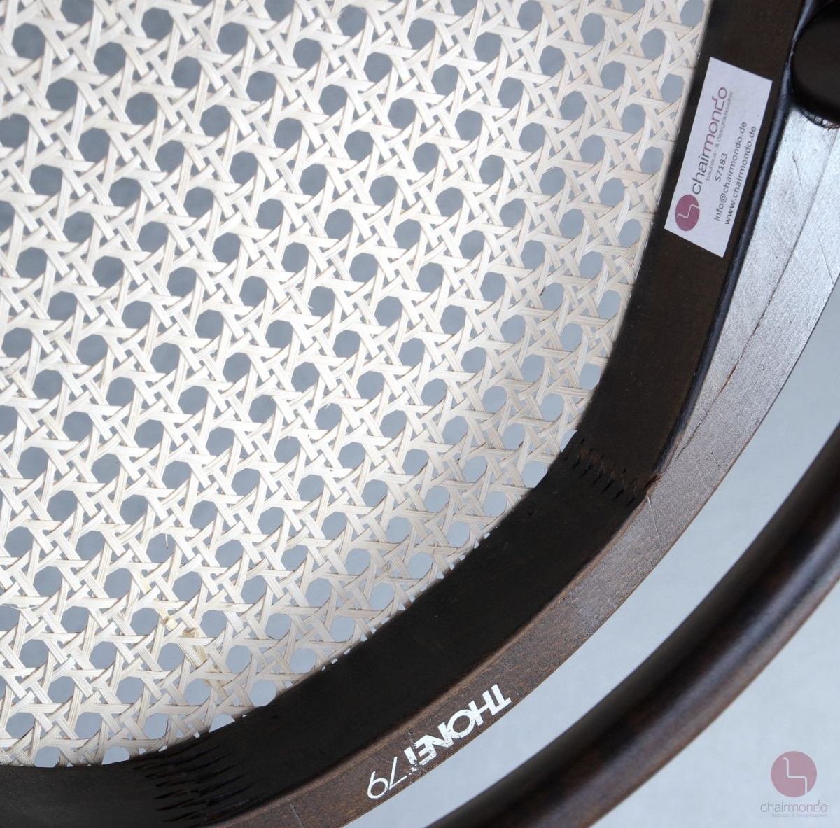 Thonet 209 Bugholz Stuhl Dunkelbraun mit Wiener Geflecht gebraucht