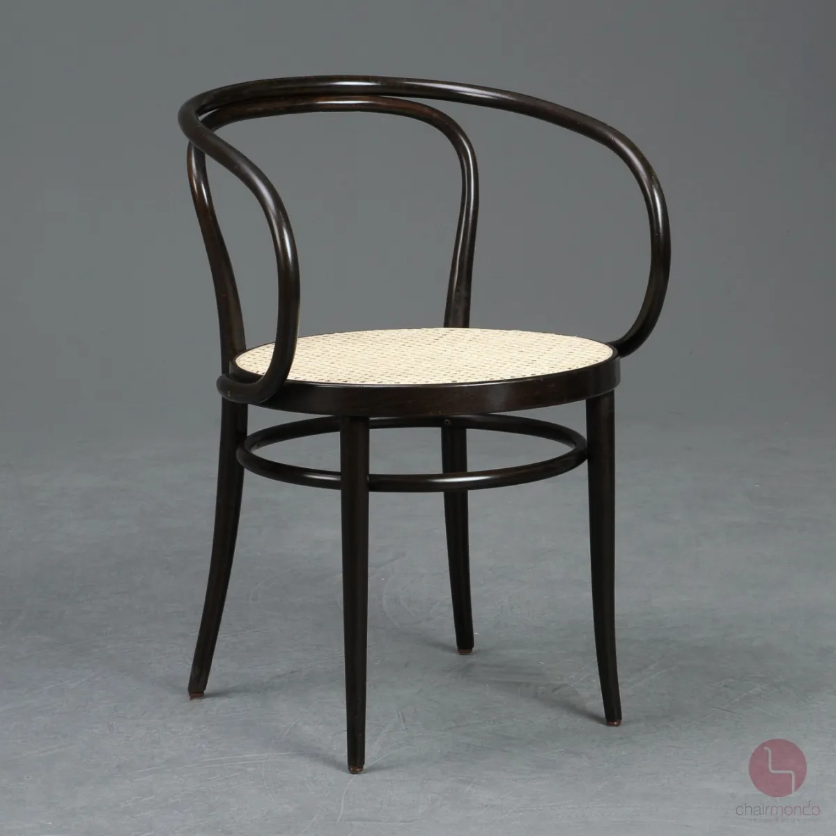 Thonet 209 Bugholz Stuhl Dunkelbraun mit Wiener Geflecht gebraucht