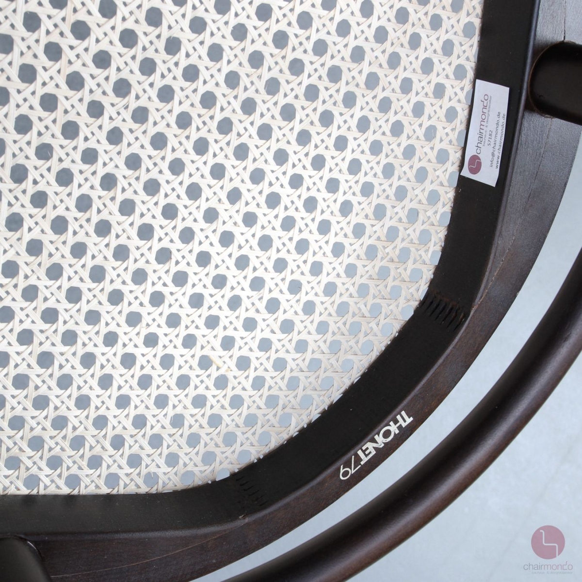 Thonet 209 Bugholz Stuhl Dunkelbraun mit Wiener Geflecht gebraucht