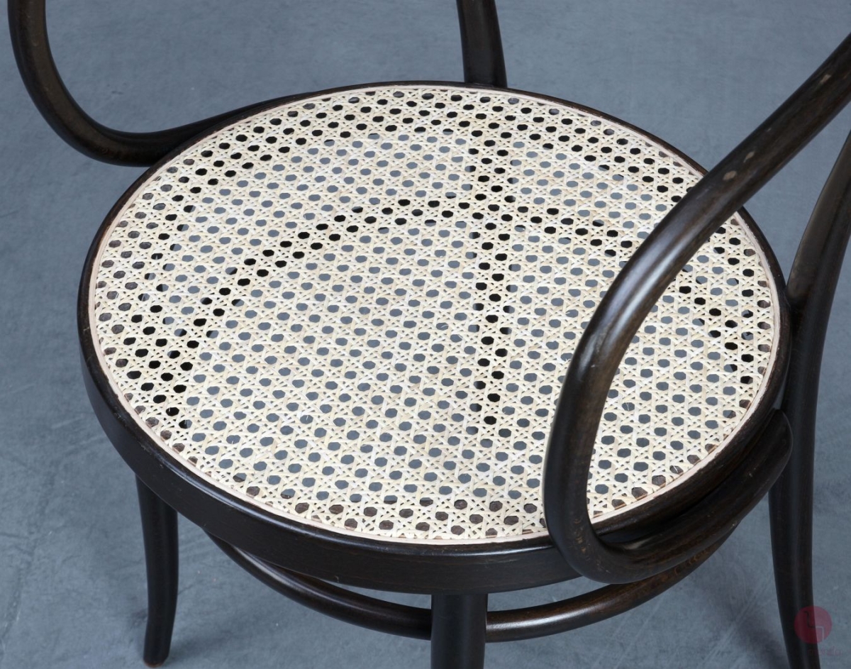 Thonet 209 Bugholz Stuhl Dunkelbraun mit Wiener Geflecht gebraucht