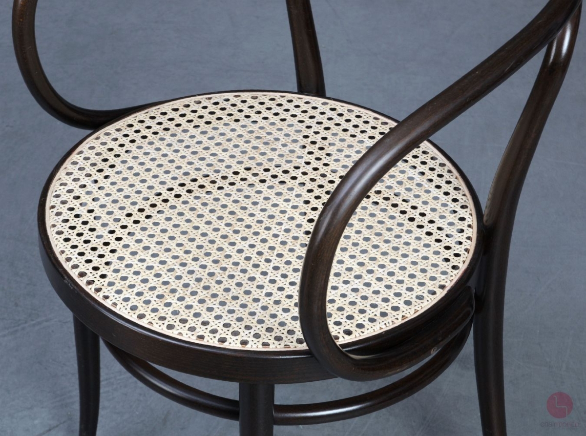 Thonet 209 Bugholz Stuhl Dunkelbraun mit Wiener Geflecht gebraucht