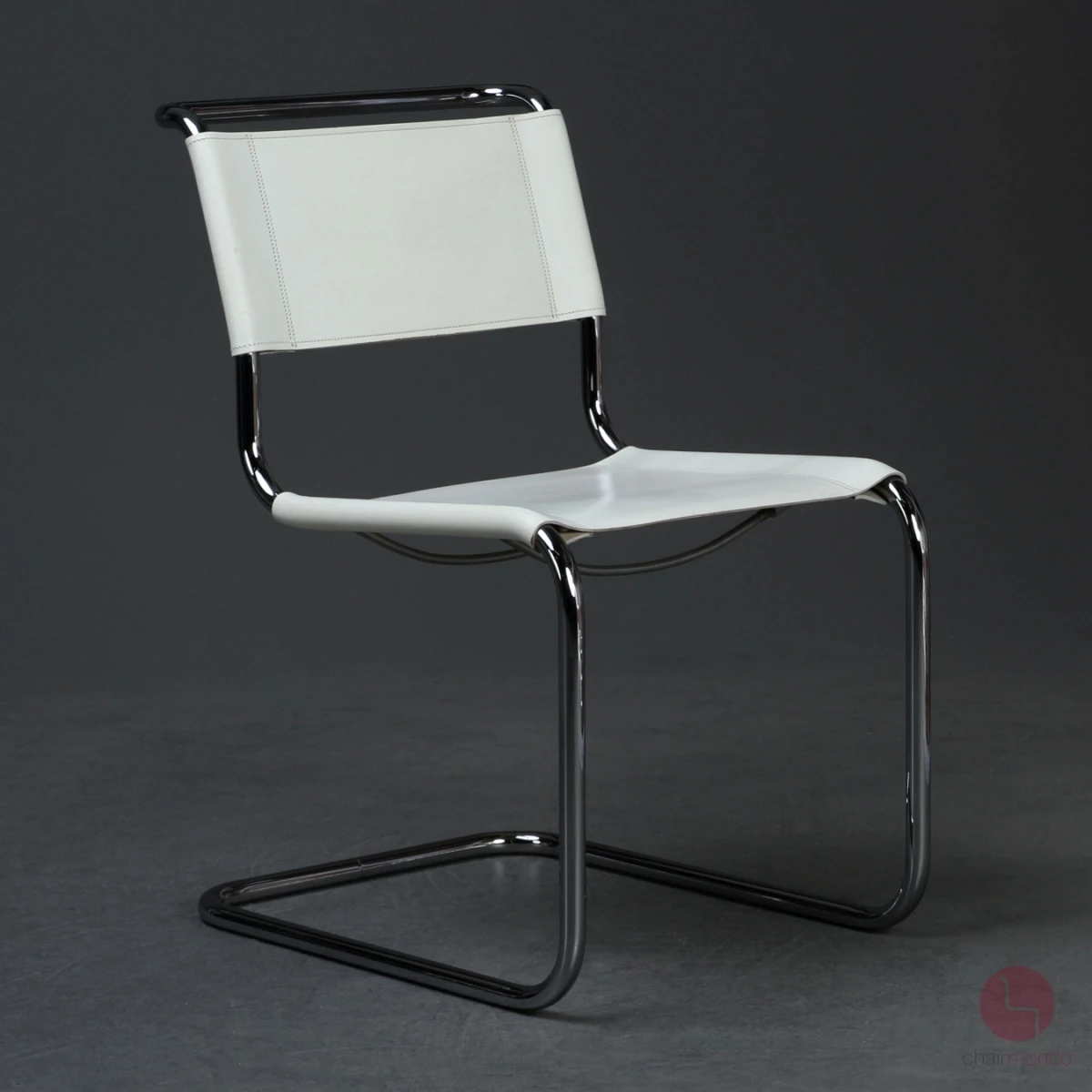 Thonet S33 Freischwinger Leder Weiß gebraucht Thonet S33 Freischwinger Leder Weiß gebraucht
