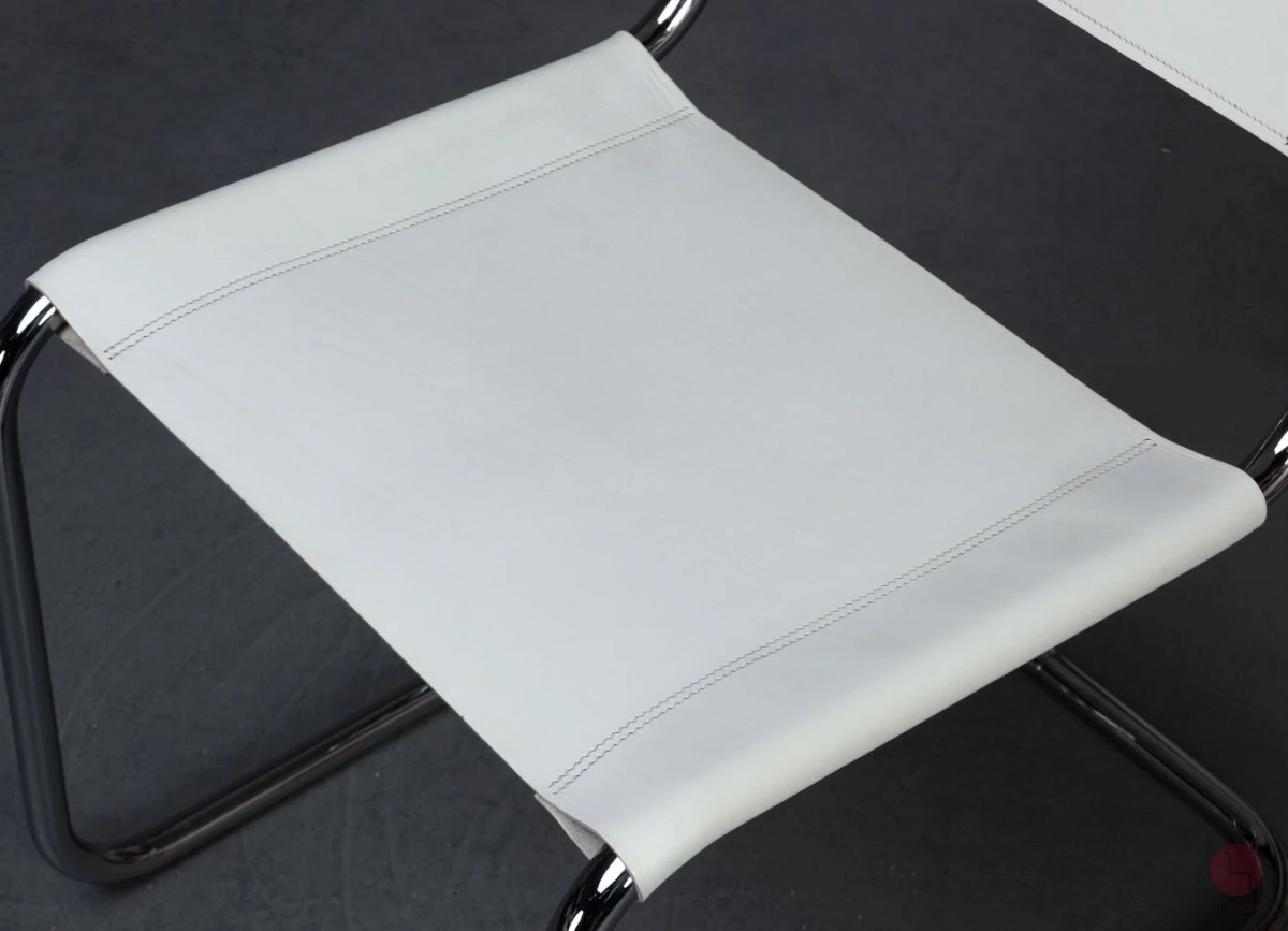 Thonet S33 Freischwinger Leder Weiß gebraucht Thonet S33 Freischwinger Leder Weiß gebraucht