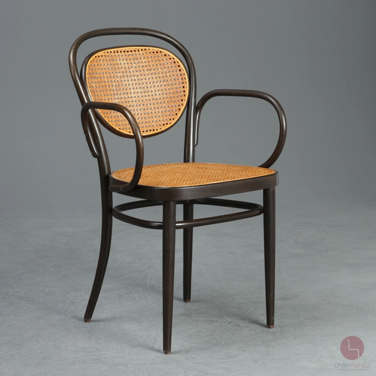 Thonet 215 RF Kaffeehaus Stuhl mit Armlehne Dunkelbraun gebraucht Thonet 215 RF Kaffeehaus Stuhl mit Armlehne Dunkelbraun gebraucht